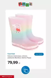 Smyk gazetka Strona 9: Kalosze dziewczęce różowe podeszwa Barefoot Świnka Peppa Cool Club €79,99
