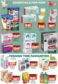 MediRite catalogue Page 2: Nestlé Cerelac Baby Cereal with Milk €36,99, Eva Maternity Sanitary Pads €45,00