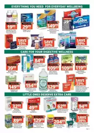 MediRite catalogue Page 11: Purgolene Lemon Flavoured Laxative Sachets €154,99, Soflax Tablets €109,99