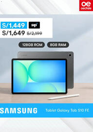 Catálogo Oechsle semana 38 Página 6: Samsung Tablet Galaxy Tab S10 FE €1.449,00