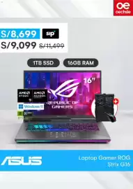Catálogo Oechsle semana 38 Página 5: Asus laptop gamer rog strix g16 €8.699,00