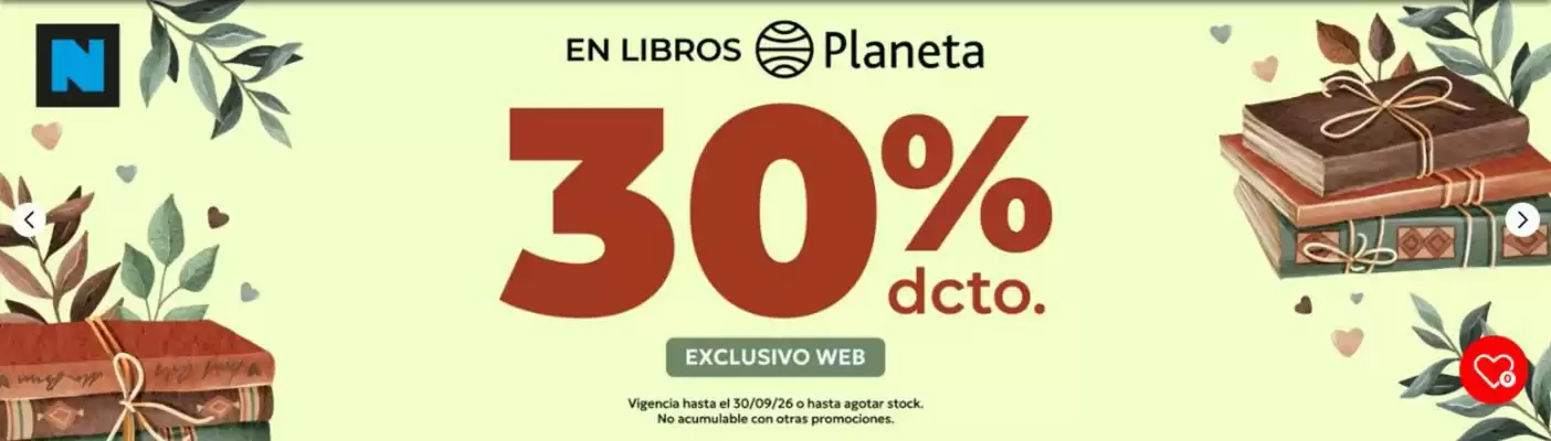 Librería Nacional (válido hasta 2-10)