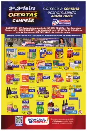 Catálogo Paulistão Supermercados Página 1: Filé de peito de frango Sadia Zip €15,90, Biscoito recheado trakinhas €2,59