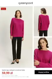 Greenpoint gazetka tydzień 38 Strona 8: Sweter typu nietoperz w kolorze fuksji Greenpoint €59,99