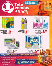 Encarte Althoff Supermercados semana 38 Página 4: Esponja alklin multiuso €2,99, Lava-Roupas em Pó Girando Sol €6,99