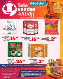 Encarte Althoff Supermercados semana 38 Página 2: Farinha de Trigo Panfácil €16,99, Açúcar caravelas refinado €14,99
