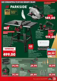 Kaufland gazetka Strona 4: Zestaw wkrętaków na bity 5 w 1 Parkside €59,99, Stołowa piła tarczowa Parkside €499,00