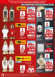 Kaufland gazetka Strona 7: Znicz otwarty Misa z 3 knotami €39,99, Znicz szklany €5,99