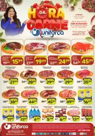 Encarte Rede uniforça Página 1: Peito de Frango Tijuca Congelado Bandeja €16,99, Hambúrguer Carne Bovina Maturatta 180g €6,99