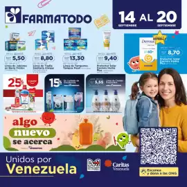 Catálogo FarmaTodo semana 38 Página 1: Tampax Pearl €1.330,00, Dermox Protector Solar Dermox Hydra Plus Cara/Cuerpo €940,00