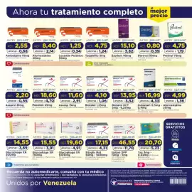 Catálogo FarmaTodo semana 38 Página 12: Ezolium 40mg €15.100,00, Glucophage XR 500mg €14.550,00