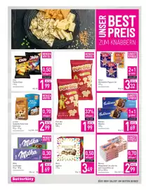Sutterlüty Flugblatt woche 38 Seite 12: Bahlsen Messino €1,69, Merci togehter €3,49