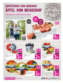 Sutterlüty Flugblatt woche 38 Seite 16: SanLucar Heidelbeeren Bowl €2,99, SanLucar Erdbeer-Mango-Heidelbeer-Mix €3,99