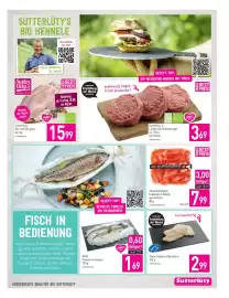 Sutterlüty Flugblatt woche 38 Seite 7: Omas Seelachs Backfisch €2,99, Sutterlüty's Ländle Bio Rinderburger €3,69