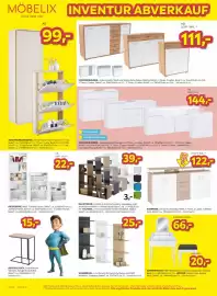 Möbelix Prospekt woche 38 Seite 8: Kommode Q-Big €166,00, Wandregal Eolo €25,00