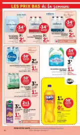 Catalogue Super U page 20: Carola Eau de source d'Alsace €1,31, Lisbeth Eau de source €3,60