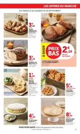 Catalogue Super U page 9: GAUFRES LIEGEOISES €5,49, PAINS CREME PATISSIERE €2,19