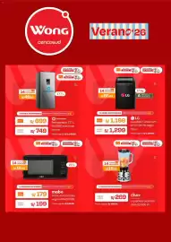 Catálogo Wong semana 38 Página 5: Oster licuadora osterizer €269,00, LG Lavadora Turbodrum WT17OBVTB negro Onyx €1.199,00