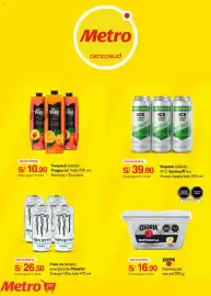 Catálogo Metro semana 38 Página 3: Smirnoff ice green apple €39,90, Frugos del Valle naranja + durazno €10,90