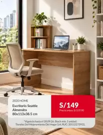 Catálogo Sodimac semana 38 Página 6: 2020 HOME Escritorio Seattle Almendra €149,00