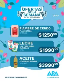 Catálogo APA Supermercados semana 38 Página 3: Piamontesa fiambre de cerdo €1.250,00