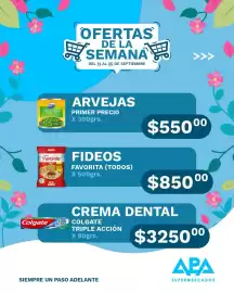 Catálogo APA Supermercados semana 38 Página 9: Favorita fideos €85.000,00