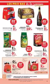 Catalogue U Express page 21: GRIMBERGEN BIÈRE BLONDE €10,35, DR OETKER BAR MIX €6,49