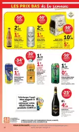 Catalogue U Express page 22: LA BISE LA BICHE LA BIÈRE €1,18, Tripel Karmeliet €10,26