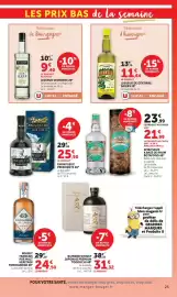 Catalogue U Express page 25: SALERS Liqueur de gentiane €11,64, PRESIDENTE RHUM VIEUX €25,90
