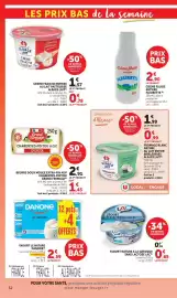 Catalogue U Express page 32: DANONE YAOURT LE NATURE €2,59, Grand Fermage Beurre doux moule extra-fin €4,36