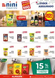 Catálogo Nini Mayorista semana 38 Página 23: Savora mostaza €1.299,00, Hellmann's salsa golf sachet €1.399,00