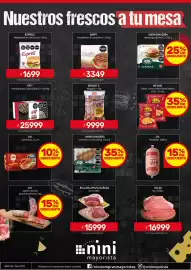 Catálogo Nini Mayorista semana 38 Página 40: Paty hamburguesa clásica €25.999,00, Nalga de novillito €16.999,00