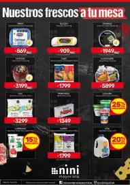 Catálogo Nini Mayorista semana 38 Página 41: La santiagueña tapas €5.899,00, Delazona mozzarella cilindro €909,00