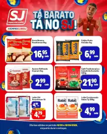 Encarte Sj Supermercados Página 2: Café Tradicional ou Extraforte Evolutto €21,90, Açúcar Refinado Guarani €2,99
