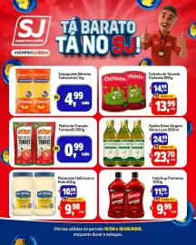 Encarte Sj Supermercados Página 3: Azeite extra virgem alma lusa €23,70, Molho de tomate tomarelli €0,99