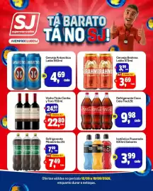 Encarte Sj Supermercados Página 5: Refrigerante Coca Cola Trad €9,98, Cerveja Antarctica €4,69