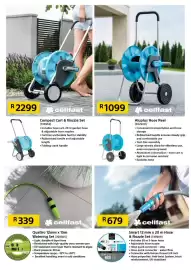 Builders Warehouse catalogue Page 4: Aluplus Hose Reel (652929) €1.099,00, Quattro 12mm x 15m Watering Set (760565) €339,00