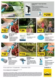 Builders Warehouse catalogue Page 5: Profi Ideal Hand Sprinkler (742353) €259,00, Quick Connector 19 mm (652905) €57,00