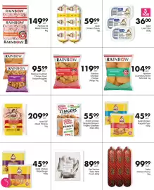 Save catalogue Page 15: Goldi Chicken Polony €59,99, Rainbow Crumbed Chicken Pops €95,99