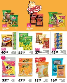 Save catalogue Page 40: Simba Chipniks €22,99, Fritos Barbecue Flavoured Corn Chips €40,00