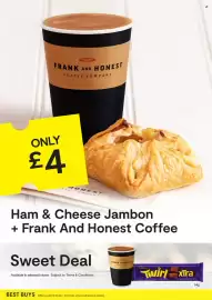SuperValu leaflet Page 10: Ham & Cheese Jambon + Frank And Honest Coffee €4,00