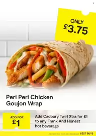SuperValu leaflet Page 11: Peri Peri Chicken Goujon Wrap €3,75