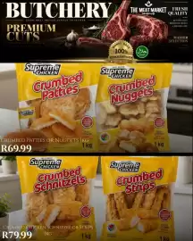 Take 'n Pay catalogue Page 11: Supreme Chicken Crumbed Patties or Crumbed Nuggets €69,99