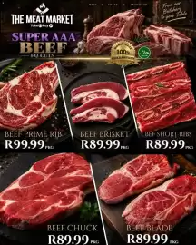 Take 'n Pay catalogue Page 2: Beef prime rib €99,99, Beef Brisket €89,99