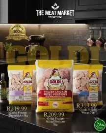 Take 'n Pay catalogue Page 9: Goldi Frozen Drumsticks €319,99, Goldi Frozen Mixed Portions €209,99