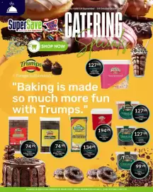 Super Save catalogue Page 12: Trumps Baking Chocolate Dark €74,99, Trumps Vermicelli Chocolate Flavour €127,99