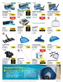 Builders Warehouse catalogue Page 13: KREEPY KRAULY 1.2 m Medium Blue Hose €89,00, Zodiac Cyclonic Leaf Catcher €649,00