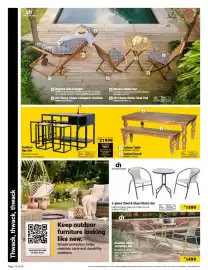Builders Warehouse catalogue Page 16: Sahara Table €12.999,00, Outdoor Bar Set €21.999,00