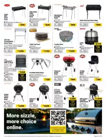 Builders Warehouse catalogue Page 21: Dyna Grill Charcoal Kettle Braai €999,00, Weber 570 mm Compact Kettle Grill €2.499,00