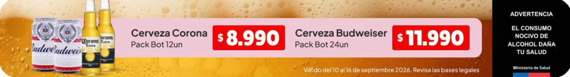 Catálogo Unimarc Página 1: Corona - cerveza €8.990,00